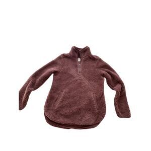 Halcyon  FauxFur fuzzy soft pullover sweatshirt workout yoga women’s medium